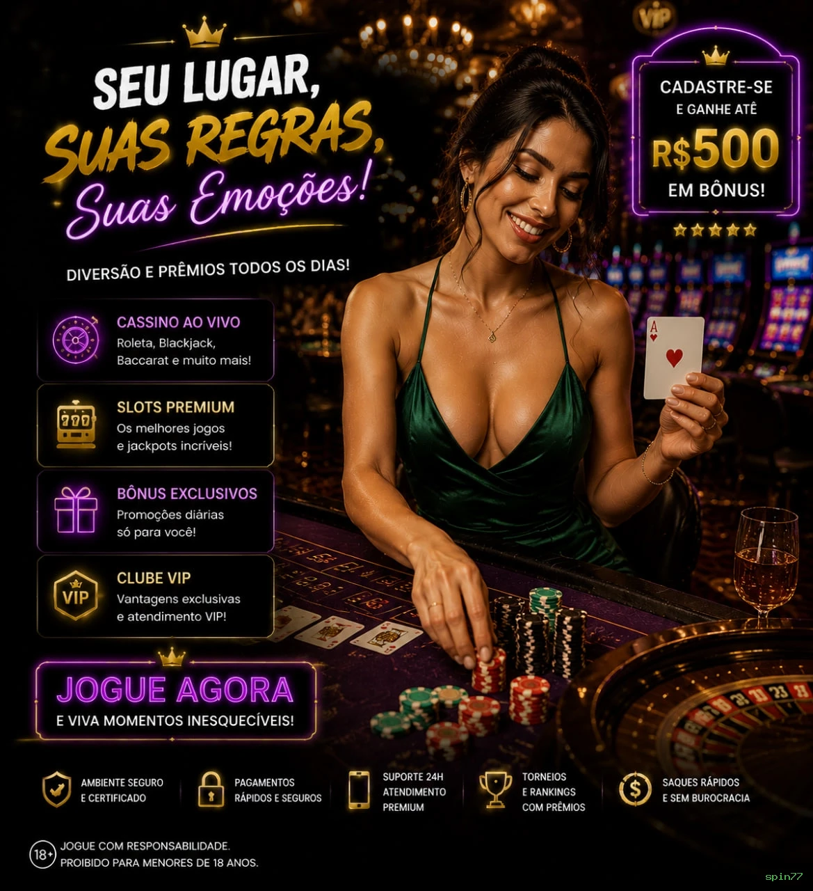 APP oficial da spin77 para mobile