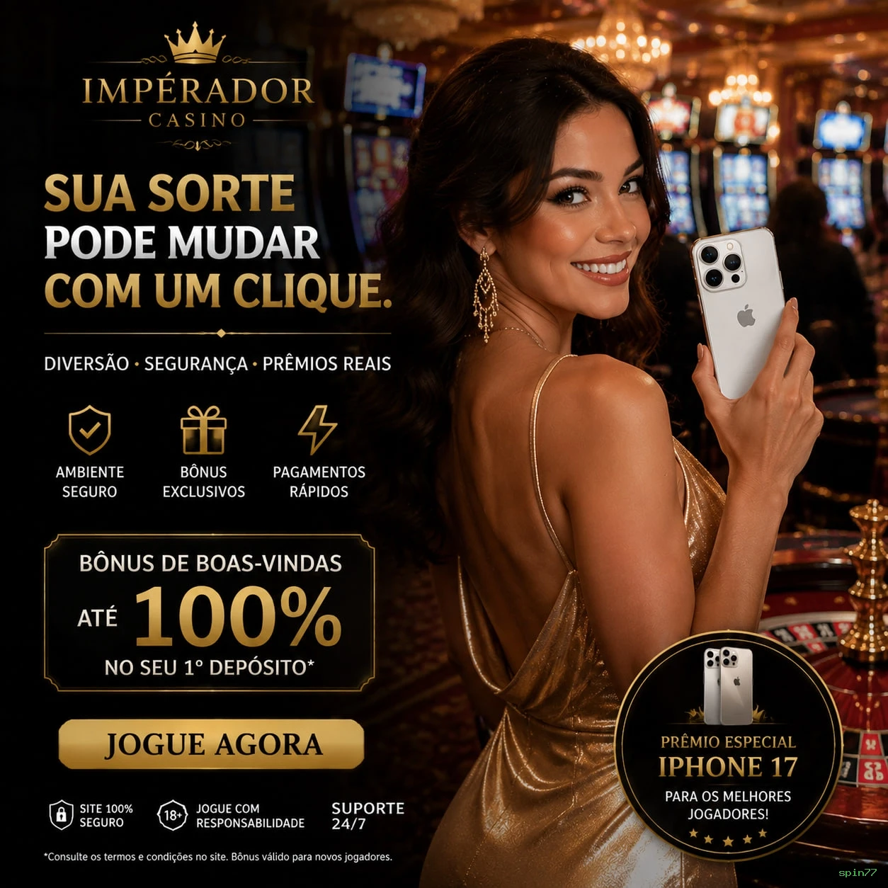 Canal oficial da spin77 no Telegram